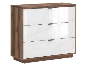 Petits-Meubles Sven 3-ladekast Wit en hout