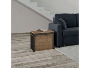 ITAMOBY Banco extensível 55x40/305 cm Walk Carvalho Natural quadro Antracite