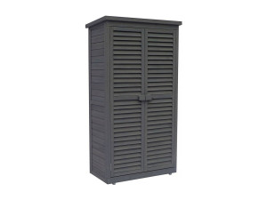 Habitat et jardin Tuinkast houten tuin berging "Space" - 87 x 46,5 x 160 cm - Antraciet