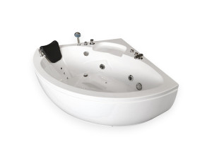 ELITESHOPPING Witte hottub 135 X 135 cm voor 2 personen 9 jets – Briony