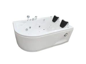 ELITESHOPPING Bañera de hidromasaje blanca 170 X 115 cm para 2 personas 15 jets - Dahlia
