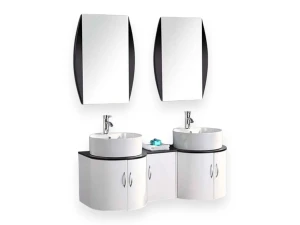 ELITESHOPPING Mueble de baño blanco de 138 cm con lavabo incluido – Eloise