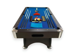 ELITESHOPPING Biljarttafel 7 voet compleet met accessoires – Iron Blue