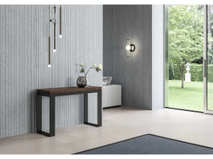 ITAMOBY Mesa tipo libro 120x45/90 cm Tecno Double Nogal estructura Antracita