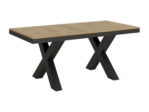 ITAMOBY Mesa de jantar extensível 90x180/284 cm Traffic Evolution Carvalho Natural quadro Antracite