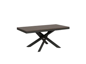 ITAMOBY Mesa extensible 90x180/284 cm Volantis Evolution Nogal estructura Antracita