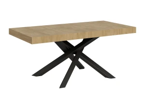 ITAMOBY Mesa de jantar extensível 180/440x90 cm Volantis carvalho natural pernas antracite