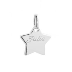 Pendentif personnalisé - étoile - Argent