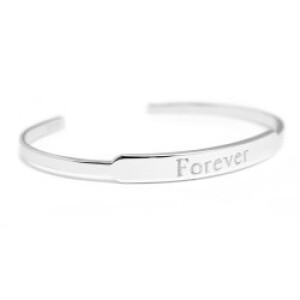 Jonc femme personnalisé - message - Argent