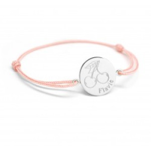 Bracelet cordon - les illustrés - cerises - Argent