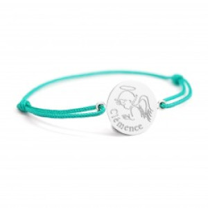 Bracelet cordon - les illustrés - ange - Argent