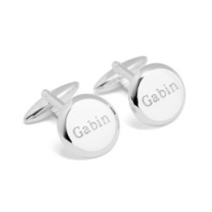 Boutons de manchette personnalisés - Octave - Argent