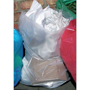 2Work Polythene Bags 90L Clear 50 per Roll (Pack of 250) 2W06255