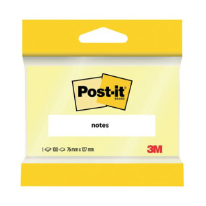 Post-it 76 x 127mm Canary Yellow Notes (Pack of 12) 6830Y