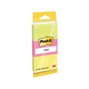 Post-It Notes 38X51mm 100 Sheet Pad Neon Assorted (Pack of 36) 6812
