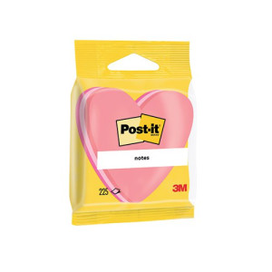 Post-it Notes 70 x 70mm Heart Pink (Pack of 12) 2007H