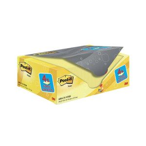 Post-it Notes 76x127mm Canary Yellow (Pack of 20) 655CY-VP20