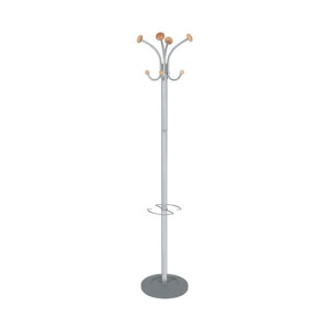 Alba Vienna Coat Stand 350x350x1790mm Metal/Wood PMVIENNA