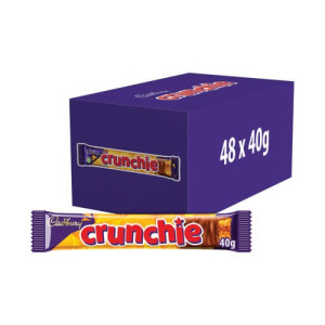 Cadbury Crunchie Milk Chocolate/Honeycomb Bar 40g (Pack of 48) 100140