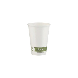 Planet 7oz Single Wall Plastic-Free Paper Hot Cup (Pack of 50) PFHCSW07