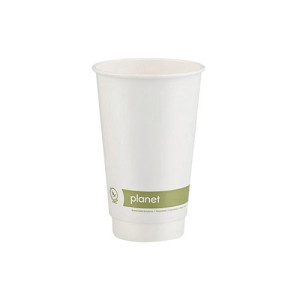 Planet 16oz Double Wall Plastic-Free Hot Cup (Pack of 25) PFHCDW16