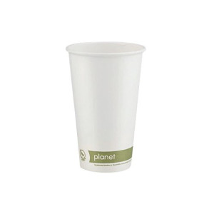 Planet 16oz Single Wall Plastic-Free Hot Cup (Pack of 50) PFHCSW16