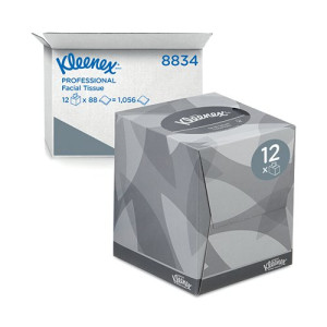 Kleenex Facial Tissues Cube 90 Sheets (Pack of 12) 8834