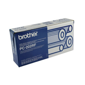 Brother PC-202RF Thermal Transfer Ribbon Refill Black (Pack of 2) PC202RF