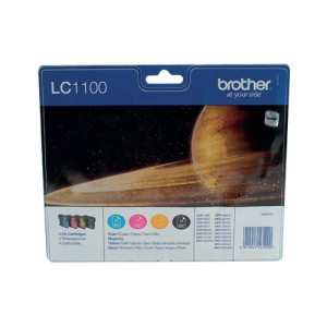 Brother LC1100 Inkjet Cartridges Multipack CMYK LC1100VALBP
