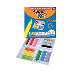 Bic Kids Plastidecor Crayons Assorted (Pack of 288) 887835
