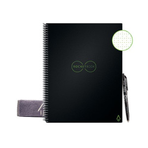 Rocketbook Core Letter Set Dot Reusable Black 505471