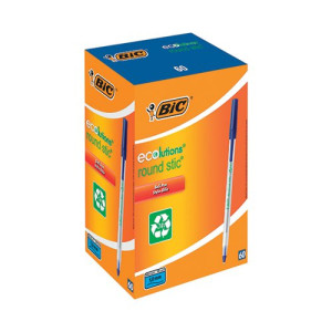 Bic Ecolutions Ballpoint Pen Blue (Pack of 60)