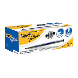 Bic Velleda 1721 Whiteboard Marker Fine Blue (Pack of 24) 841841