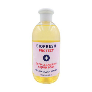 Biofresh 500Ml Deep Cleansing Liquid Soap Rose/Silver Water (Pack of 20) TOBIO020A