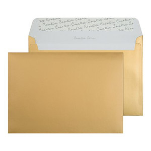 C5 Wallet Envelope Peel and Seal 130gsm Metallic Gold (Pack of 250) 313