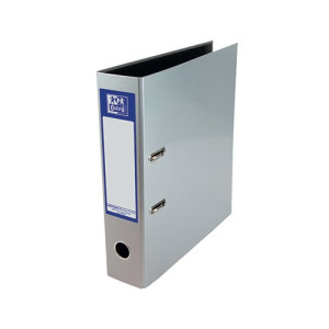 Oxford 70mm Lever Arch File Laminated A4 Metallic Silver 400107439