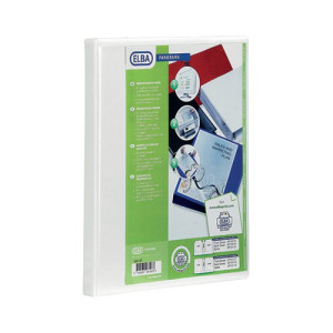 Elba Panorama 50mm 2 D-Ring Presentation Binder A4 White (4 Pack) 400007674
