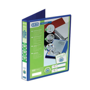 Elba Panorama 25mm 4 D-Ring Presentation Binder A4 Blue (6 Pack) 400008415