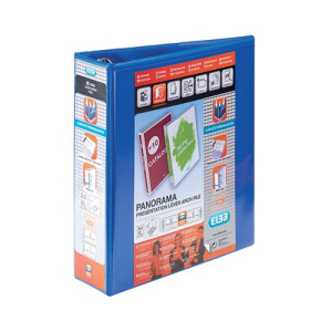 Elba Panorama 65mm Presentation Lever Arch File A4 Blue (5 Pack) 400008438