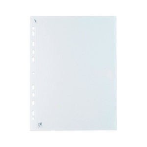 Oxford Quick In Punched Pockets A4 Clear (100 Pack) 400012939