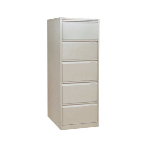 Bisley 5 Drawer Filing Cabinet 470x622x1511mm Goose Grey BS5EGY
