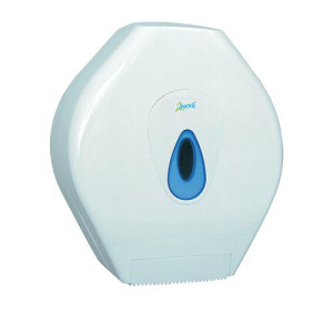 2Work Mini Jumbo Toilet Roll Dispenser White CT34014