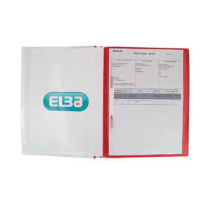 Elba Pocket Report File A4 Red (25 Pack) 400055038