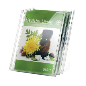Durable Combiboxx Literature Holder A4 Portrait Clear Set of 3 8580/19