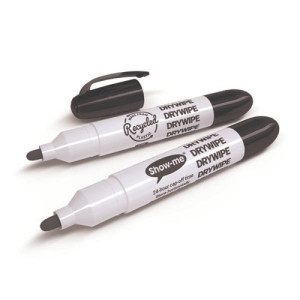 Show-me Teacher Drywipe Marker Black (Pack of 50) STM50