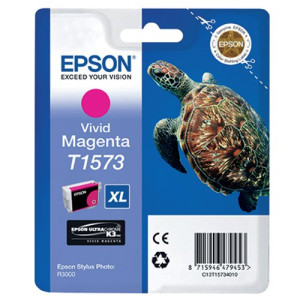 Epson T1573 Ink Cartridge Ultra Chrome K3 XL High Yield Turtle Vivid Magenta C13T15734010