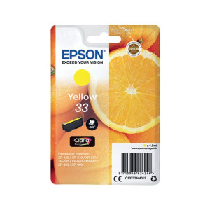Epson 33 Ink Cartridge Claria Premium Oranges Yellow C13T33444012