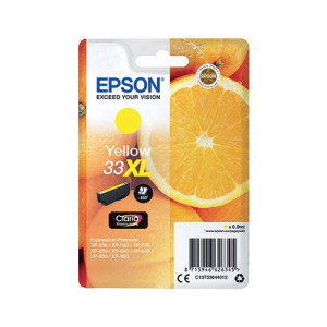 Epson 33XL Ink Cartridge Claria Premium High Yield Oranges Yellow C13T33644012