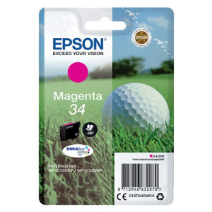 Epson 34 Ink Cartridge DURABrite Ultra Golf Ball Magenta C13T34634010