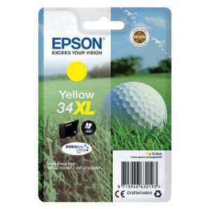 Epson 34XL Ink Cartridge DURABrite Ultra High Yield Golf Ball Yellow C13T34744010